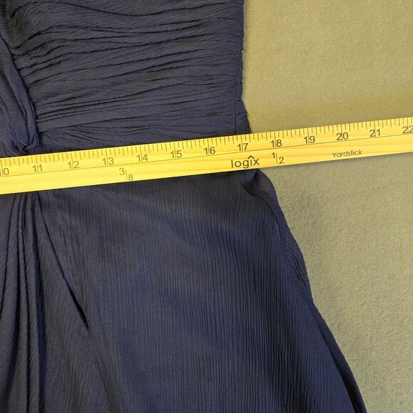 Donna Morgan Twist Detail Sarah Strapless Chiffon Silk Pleated Dress Sweetheart - Picture 10 of 16